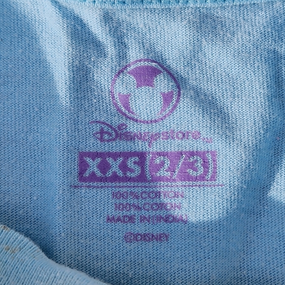 Disney Princess Ariel Blue Short Sleeve Kids Tee Size XXS 2-3 - Picture 9 of 10